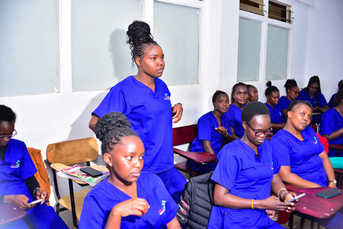 Students in a classroom setting