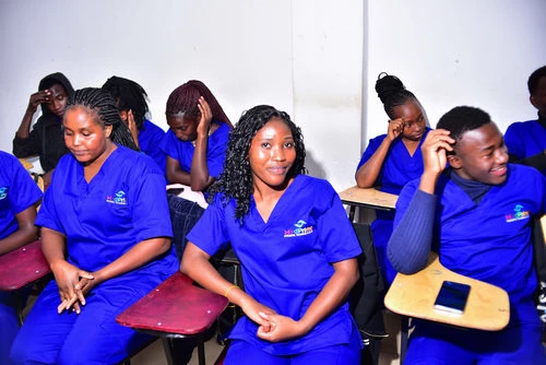 Students in a classroom setting